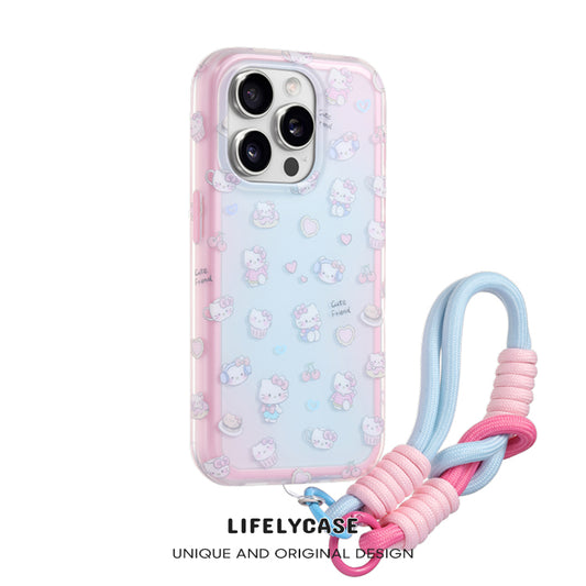iPhone Lanyard Series | Cartoon Color Phone Case