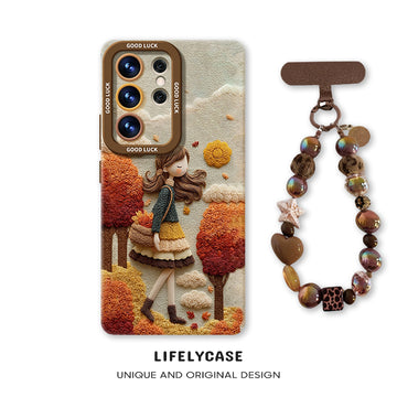 Samsung Series | Cute Little Girl Liquid Silicone Phone Case