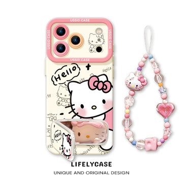 iPhone beads series | Hello Kitty Liquid Silicone Phone Case