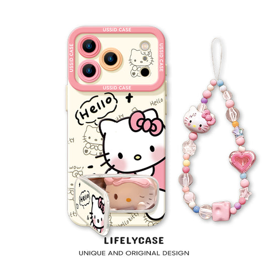 iPhone beads series | Hello Kitty Liquid Silicone Phone Case