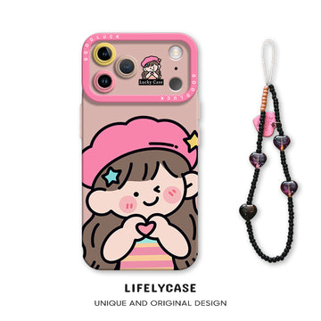 iPhone beads series | Cute Liquid Silicone Phone Case