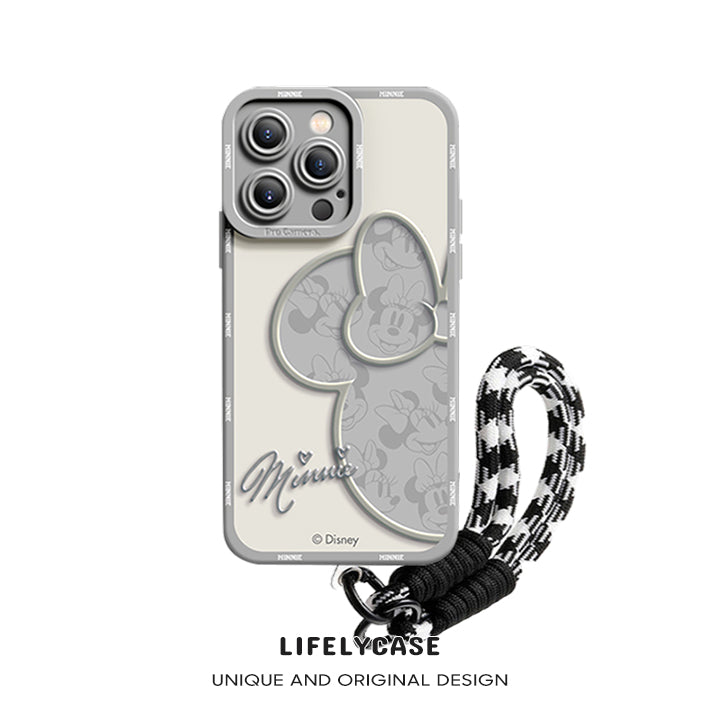 iPhone Lanyard Series | Disney Minnie Mouse Co-Branded Cartoon Phone Case