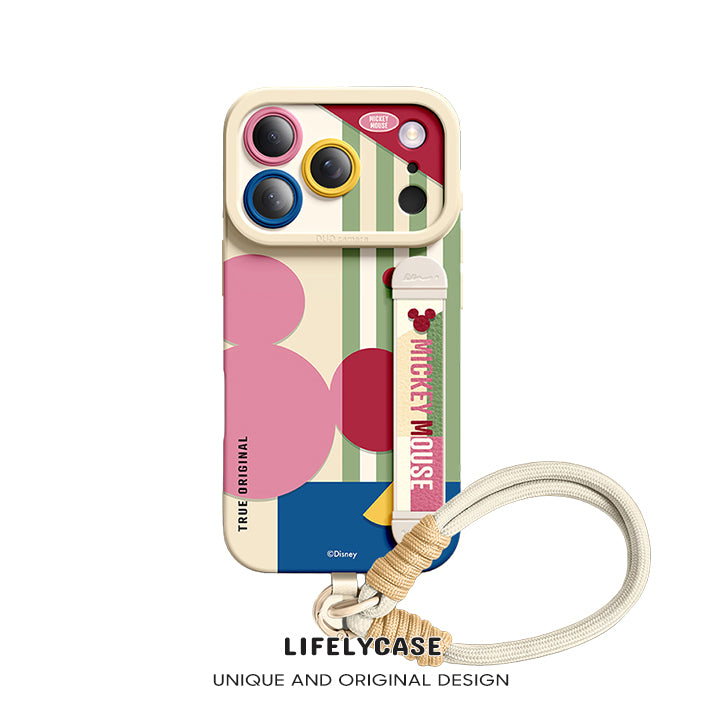 Série iPhone | Étui de téléphone avec bracelet en silicone liquide Art Series