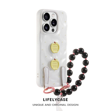 iPhone Lanyard Series | Button Design Cartoon Phone Case