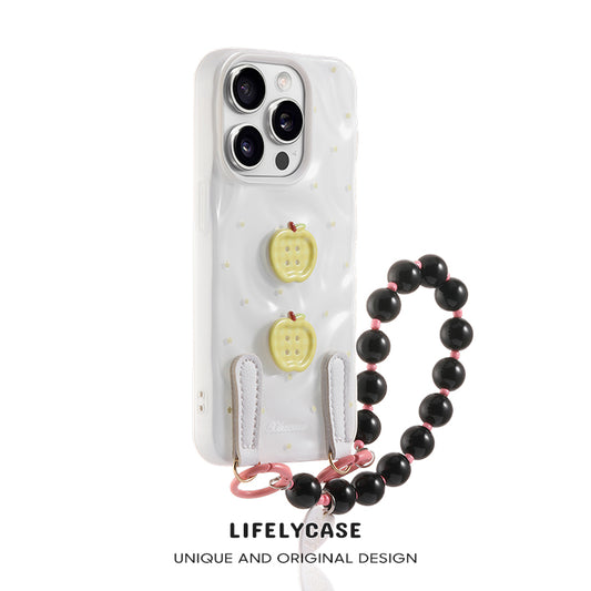 iPhone Lanyard Series | Button Design Cartoon Phone Case