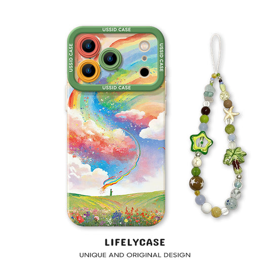 iPhone beads series | Original Cartoon Design Liquid Silicone Phone Case