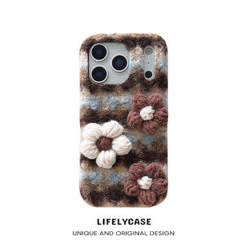 iPhone Series | Handmade 3D Flowers Liquid Silicone Plush Phone Case