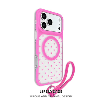 iPhone Lanyard Series | Sweet Polka Dot MagSafe Case