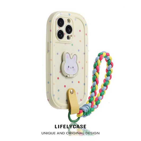 iPhone Lanyard Series | Rabbit Ring Stand Phone Case