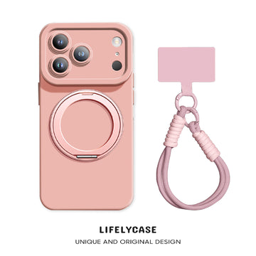 iPhone Lanyard Series | Magnetic rotating stand phone case