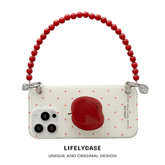 iPhone Lanyard Series | Cute Apple Airbag Holder Phone Case