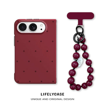 iPhone Duo | Polka-Dot Design Phone Case with Matching Beaded Bracelet