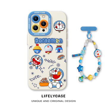 iPhone beads series | Doraemon Liquid Silicone Phone Case
