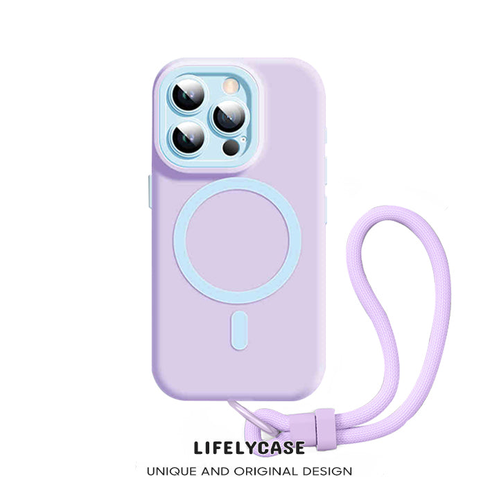 iPhone Lanyard Series | Dopamine Contrast Color Design Magsafe Phone Case