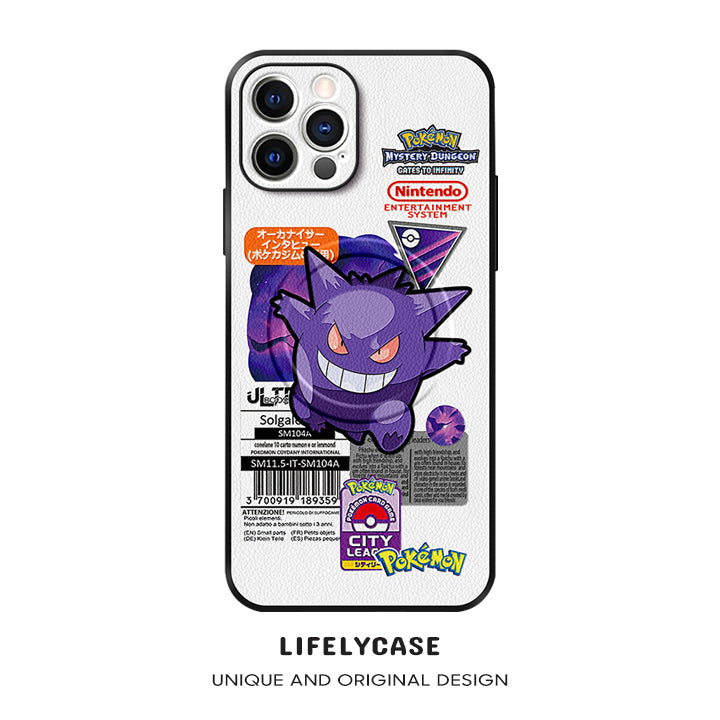 iPhone MagSafe Series | "Pokémon Gengar" Leather Phone Case
