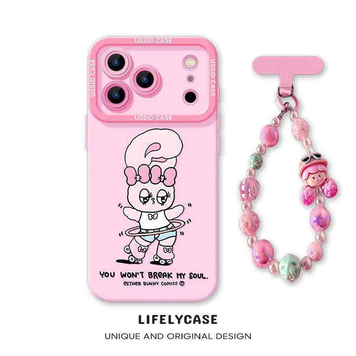 iPhone beads series | Original Cartoon Design Liquid Silicone Phone Case