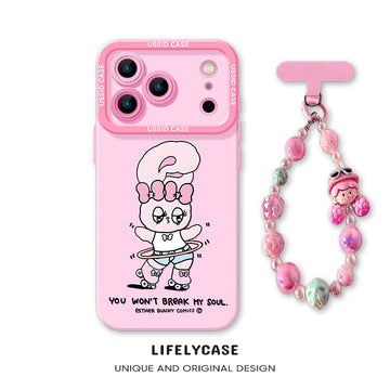iPhone beads series | Original Cartoon Design Liquid Silicone Phone Case