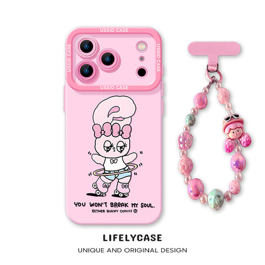 iPhone beads series | Original Cartoon Design Liquid Silicone Phone Case