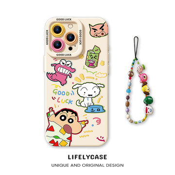 iPhone beads series | Crayon Shin-chan Liquid Silicone Phone Case