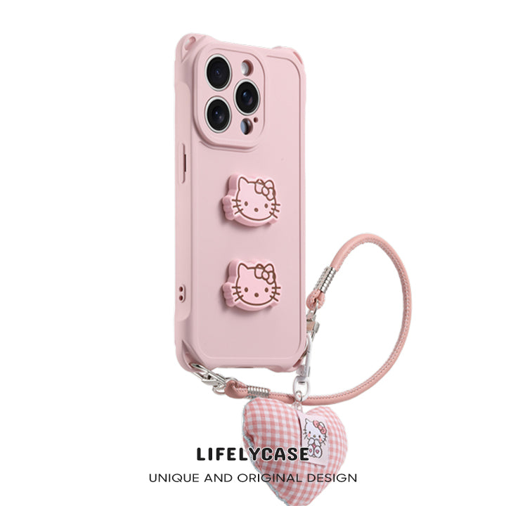 iPhone Lanyard Series | Liquid Silicone Cartoon Phone Case