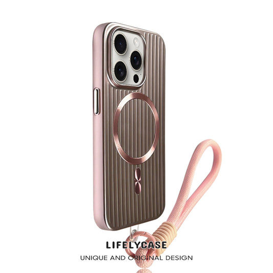 iPhone Lanyard Series | Metal Frosted Phone Case, Supports MagSafe