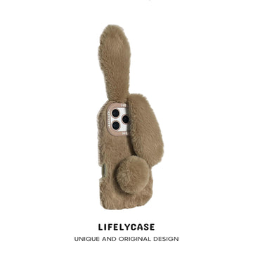 iPhone Series | Lop-Eared Rabbit Plush Phone Case