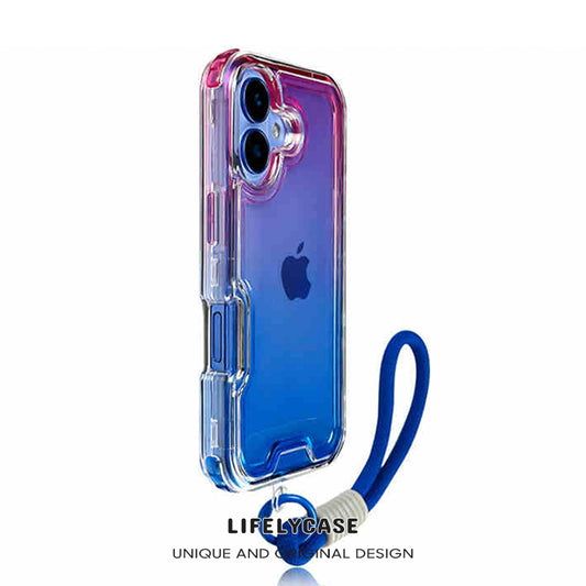 iPhone Lanyard Series | Gradient Design Silicone Phone Case