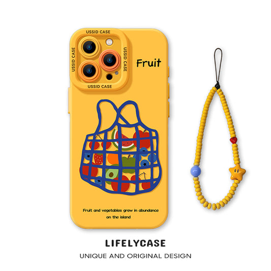 iPhone beads series | Dopamine Contrast Color Design Liquid Silicone Phone Case