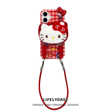 iPhone Lanyard Series | Hello Kitty Plush Phone Case