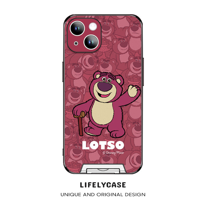 iPhone Invisible Bracket Series | "Disney Lotso" Cartoon Matte Phone Case
