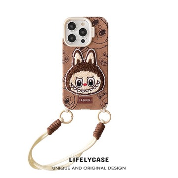 iPhone Lanyard Series | Cute Labubu Cartoon Plush Phone Case