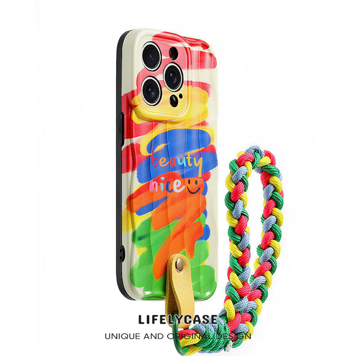 iPhone Lanyard Series | Colorful Oil Painting Series Phone Case