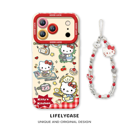 iPhone beads series | Hello Kitty Liquid Silicone Phone Case