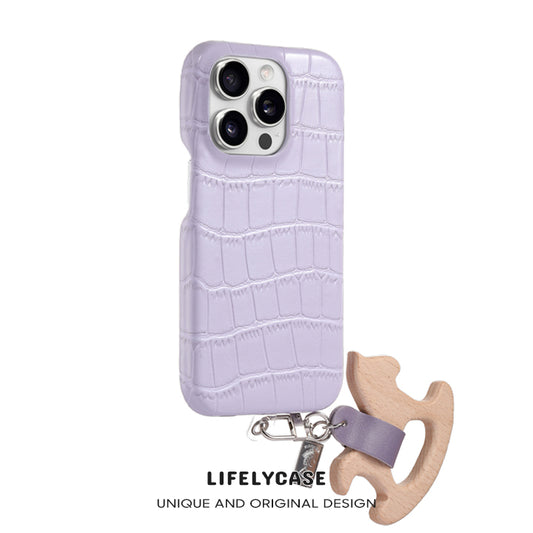 iPhone Series | Genuine Leather Cartoon Phone Case (with free pendant)