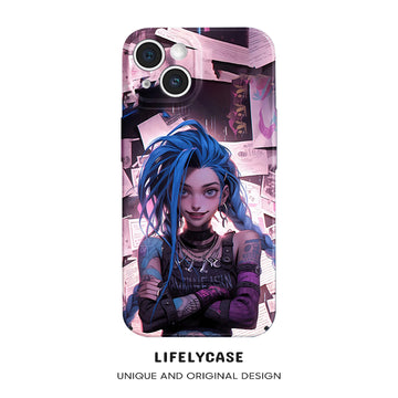 iPhone Series |"LOL Jinx" All-Inclusive Painted Phone Case