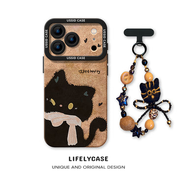 iPhone beads series | Original Cartoon Design Liquid Silicone Phone Case