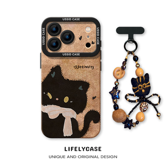 iPhone beads series | Original Cartoon Design Liquid Silicone Phone Case