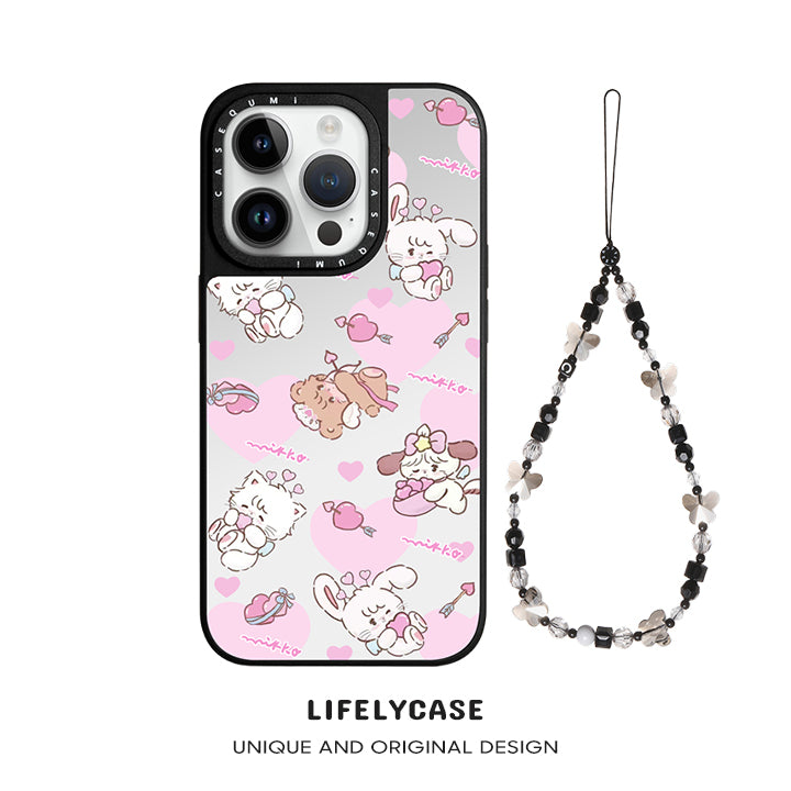 iPhone beads series | Mirror Design Cartoon Phone Case
