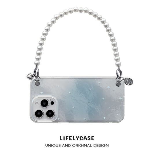 iPhone Lanyard Series | Blue Blooming Star Phone Case