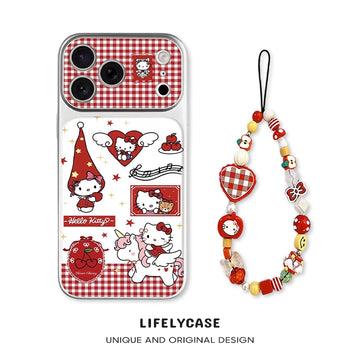 iPhone beads series | Hello Kitty Liquid Silicone Phone Case