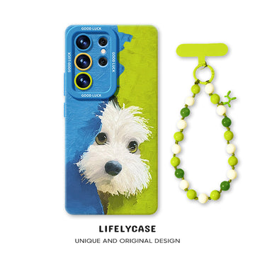 Samsung Series | Cute Puppy Liquid Silicone Phone Case