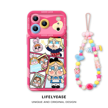 iPhone beads series | Cartoon Liquid Silicone Phone Case