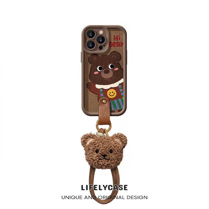 iPhone Lanyard Series | Cartoon bear phone case