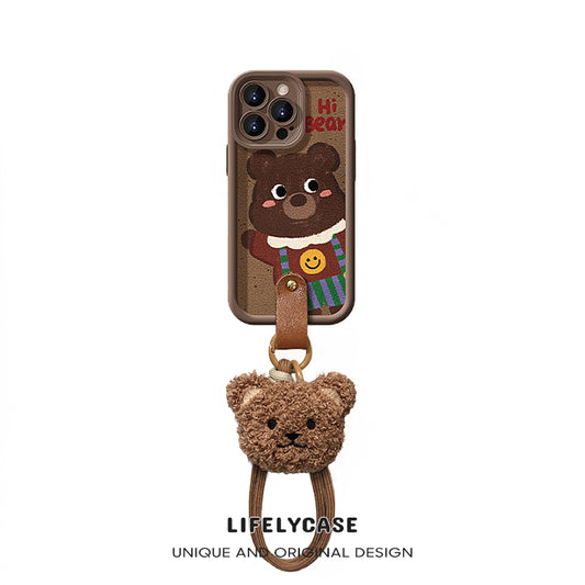 iPhone Lanyard Series | Cartoon bear phone case