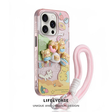 iPhone Lanyard Series | Cute Cartoon Series Phone Case