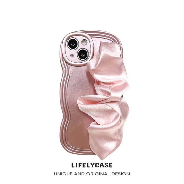 iPhone Lanyard Series | Silk Wristband Liquid Silicone Phone Case