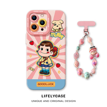 iPhone beads series | Cute Cartoon Liquid Silicone Phone Case