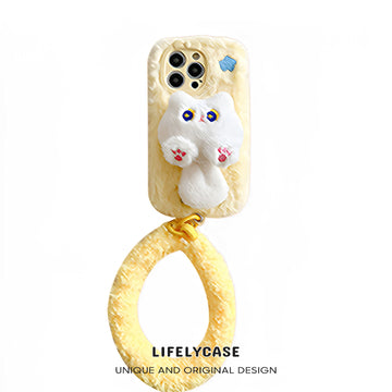 iPhone Lanyard Series | Cartoon Animal Plush Phone Case