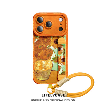 iPhone Series | Art Series Liquid Silicone Wristband Phone Case