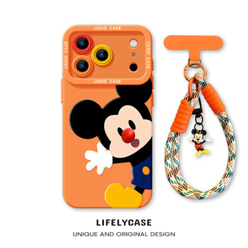 iPhone beads series | Disney Mickey Mouse Liquid Silicone Phone Case